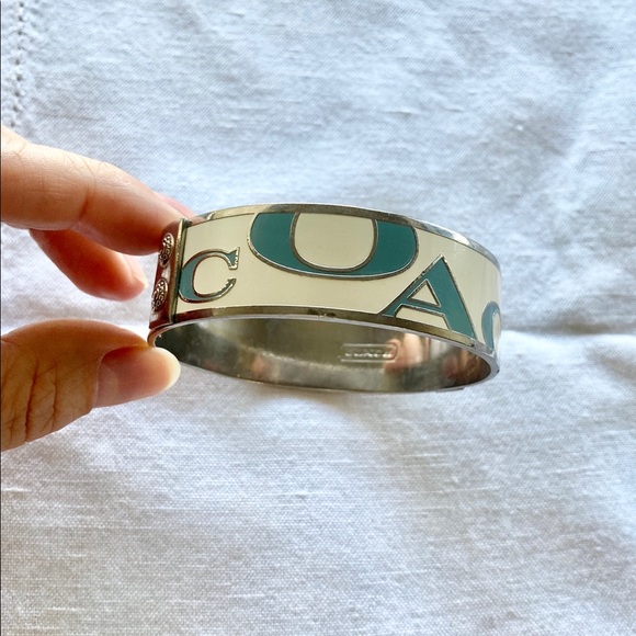 Coach - White & Blue Enamel Bracelet - Picture 2 of 8